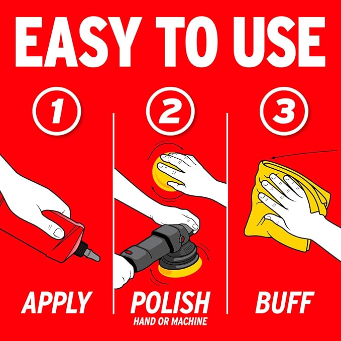 Mothers California Gold Ceramic Paint Correction, 12 oz. — Cuts, Polishes & Repairs, Preps, Removes Scratches, Swirls, Oxidation, Water Spots, Restores Color, Gloss, Depth & Shine (01712)