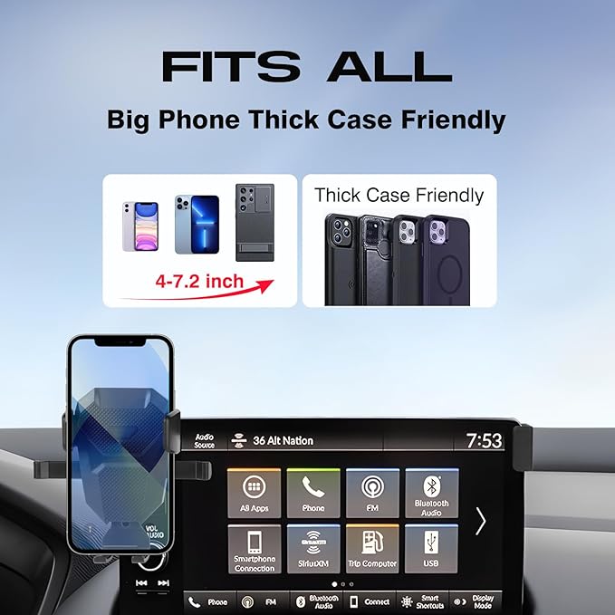 Car Phone Holder for 2023-2025 Honda HR-V Accessories,Adjustable GPS HR-V Phone Mount for 9-inch Screen,Hands-Free Ultra Stable HRV Air Vent Phone Stand