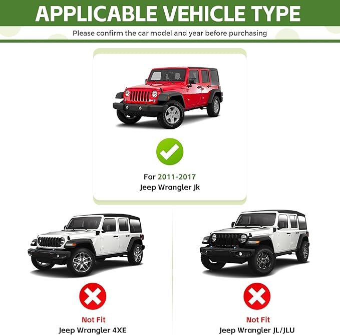 Magnetic Phone Mount Holder for 2011-2017 Jeep Wrangler JK JKU Magnet Dash Cell Phone Cradles Adjustable Phone Stand Accessories for Wrangler JK(Not for JL JLU JT)