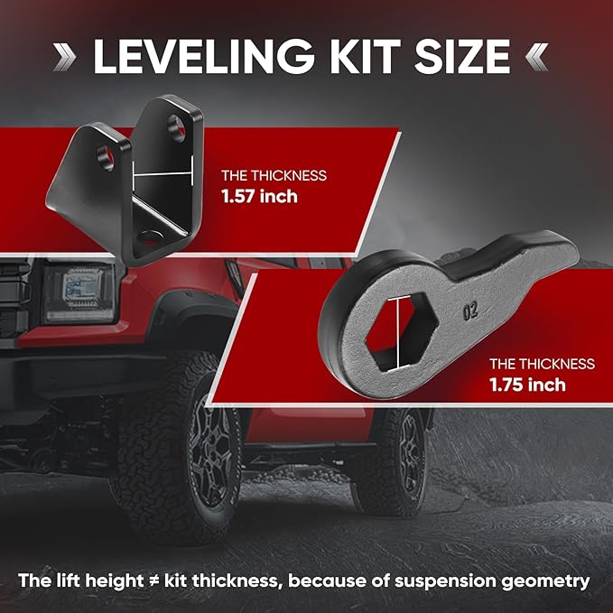 1-3 Inch Lift Leveling Kit - Lift Suspension Kit Compatible with 2001-2010 Silverado GMC Sierra 1500HD 2500 2500HD 3500 3500HD 2WD 4WD 8 Lug