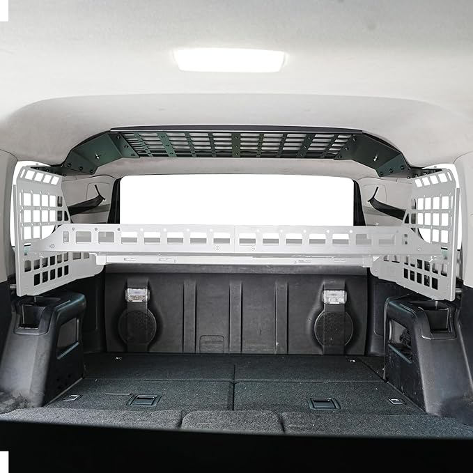HIGH FLYING for Toyota 4Runner 2010-2024 Modular Storage Roof Overhead Molle Panel System Shelf Rack Trunk Organizer Car Accessories Aluminum (Installation requires Side Panels)