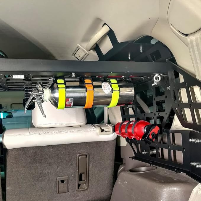 HIGH FLYING for Mercedes-benz G-Class G500 G55 2004-2018 Car Storage System Panel Trunk Organizer Fire Extinguisher Holder (M)