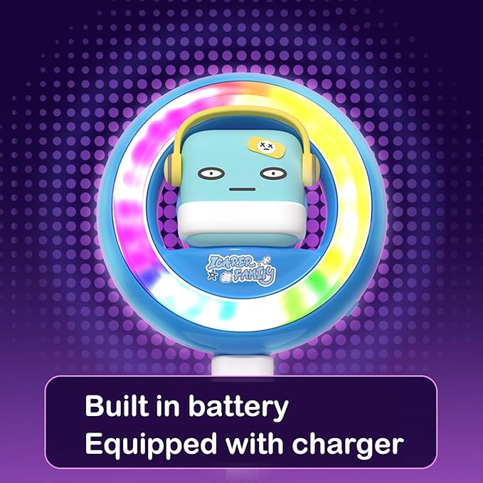 Car Air Fresheners, Cute Car Voice-Activated Rhythm Light Automotive Air Outlet Fan Diffuser, Automotive Interiors Vent Decoration (Blue)