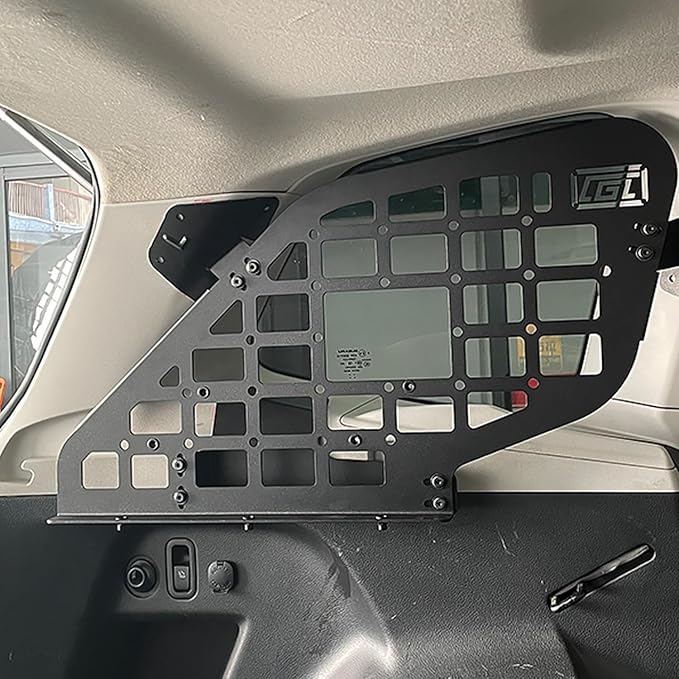 HIGH FLYING for Subaru Forester 14-18 Car Accessories Modular Storage Molle Panels System Trunk Shelf Luggage Storage Carrier Trunk Organizer Aluminum (Side Panels with Power Tailgate)