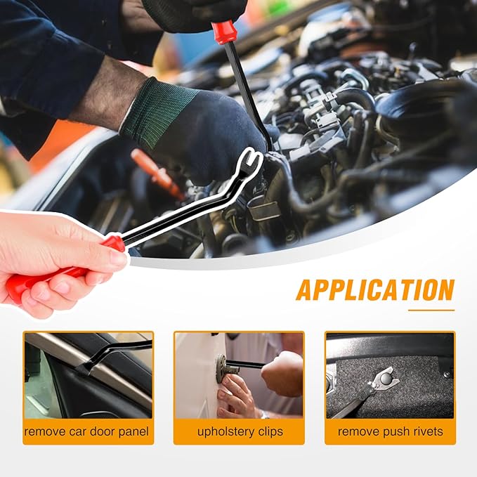 GOOACC 941Pcs Car Retainer Clips and Auto Body Fasteners Assortment-30 Most Popular Sizes Nylon Bumper Fender Rivets with 10 Cable Ties for Ford GM Toyota Honda Chrysler Benz Nissan, etc.