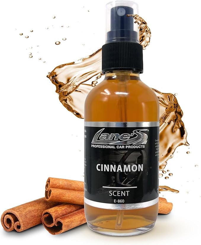 Lane's Premium Car Air Fresheners - Cinnamon Scent Water Based - 4oz Eliminate Bad Odors of Pet & Food From Car Interior Leather, Carpet, Upholstery Great For Cars, Trucks, SUVs, RVs & More