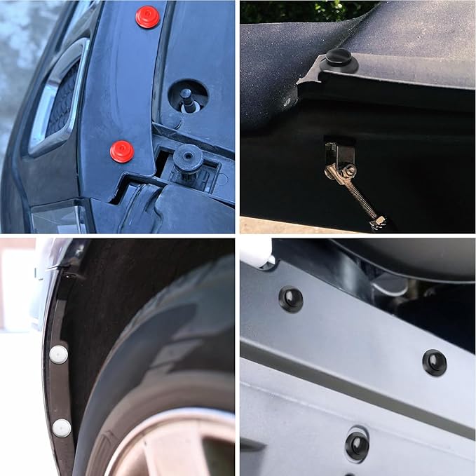GOOACC 1125Pcs Bumper Clips Car Retainer Clips - 26 Most Popular Sizes Plastic Push Rivets Fender Clips Door Trim Panel Clip Set for Toyota GM Ford Honda Chevy