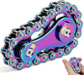 Metal Bike Chain Gear Fidget Spinner for Adults Kids, Sprocket Fidgets Chain Toys,EDC Novelty Stress Relief Toys, Cool Birthday Present for Boy Man