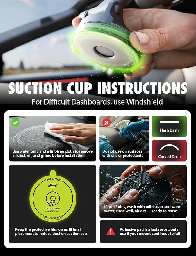 Bracketron TripGrip PRO Car Phone Holder Mount– Universal Phone Holders for Your Car with Telescopic Arm (3.5″–6.5″) for Windshield & Dashboard – Compatible with Most Smartphones