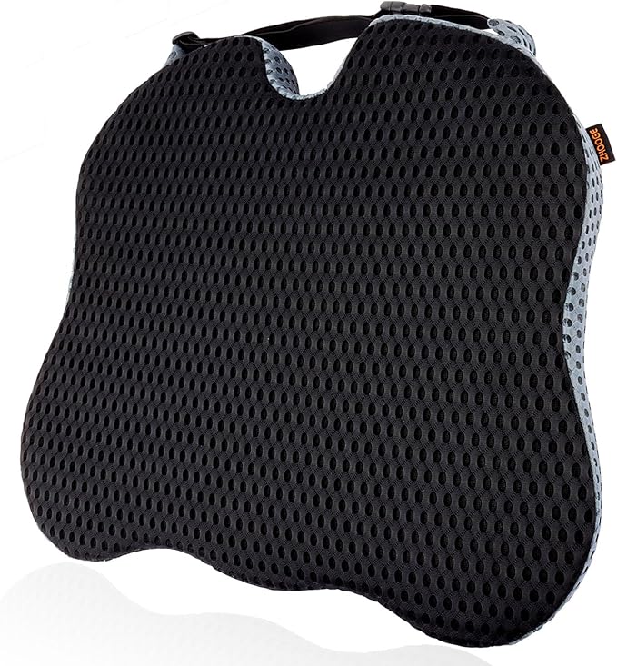 Car Seat Cushion, Comfort Memory Foam Car Cushions for Driving, Seat Cushion for Car Seat Driver with Wedge Design & Raised Back to Broaden Vision, Provides Comfort for Car, Truck, Office Chair