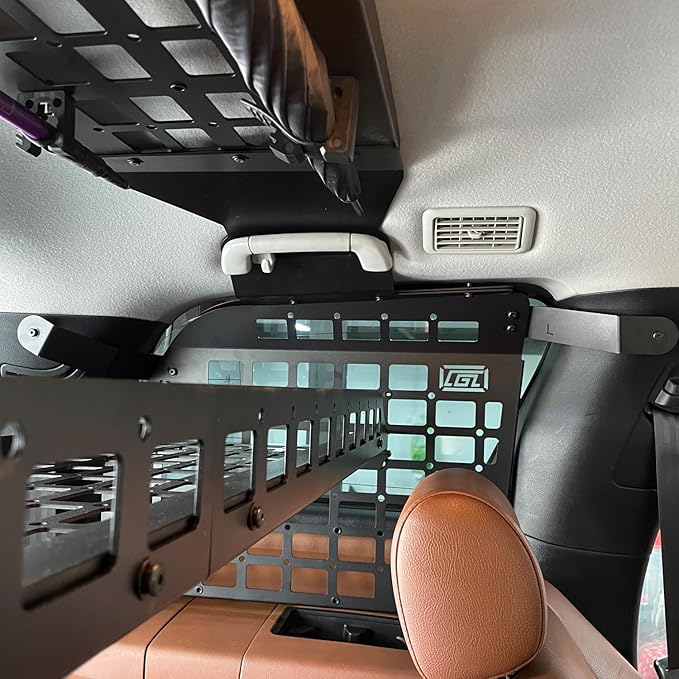 HIGH FLYING for Toyota Sequoia 2008-2022 Car Accessories Modular Storage Molle Panels System Trunk Shelf Luggage Storage Carrier Trunk Organizer Aluminum Alloy (Roof Panel Shelf)