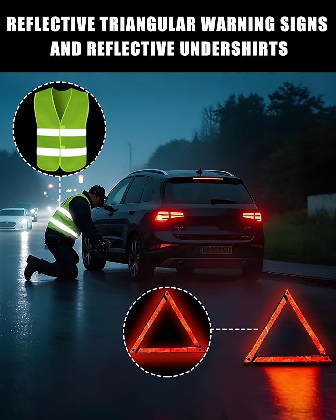 1.5-ton Scissor Jack in Your car's Roadside Emergency kit, Must-Have Spare tire Replacement Stand Tool for Your Vehicle, Telescoping Lug Nut Removal Tool, Ratchet Wrench (QJD1.5T-Set)