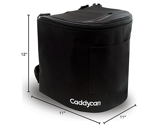 Auto - Car Trash Can with Lid | Compact, Durable Multipurpose Trash Bin and Organizer for Commuting, Adventures | Utility Pockets and 100% Leak-Proof