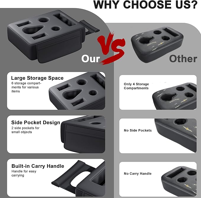 2026 Upgraded Car Cup Holder, 8 in 1 Back Seat Cup Holder for Car, PU Leather Backseat Organizer Car Cupholder Expander Tray for Trucks SUVs RVs Center Console Couch, Holds Drinks Food Phone Remote