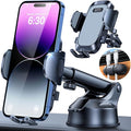 【98+LBS Strongest Suction & Military-Grade】Ultimate Car Phone Mount【Patent & Safety Certs】 Cell Phone Holder Truck Stand for Dashboard Windshield Vent for iPhone 17 Pro Max 16 15 Samsung (Light Grey)