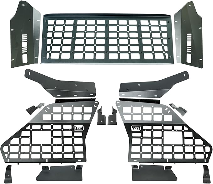 HIGH FLYING Car Accessories for Toyota Sequoia 2023 2024 2025 Modular System Storage Molle Panels Trunk Shelf Storage Trunk Organizer Aluminum Alloy (Side Panel+Roof Panel)