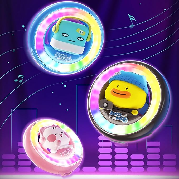 Car Air Fresheners, Cute Car Voice-Activated Rhythm Light Automotive Air Outlet Fan Diffuser, Automotive Interiors Vent Decoration (Blue)