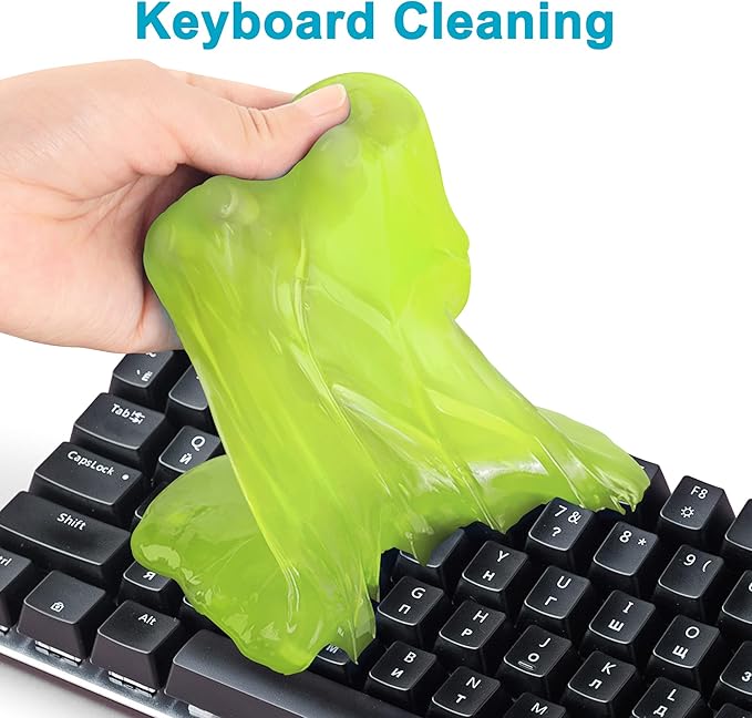 FiveJoy Car Cleaning Gels, 4-Pack Universal Auto Detailing Tools Car Interior Cleaner Putty, Dust Cleaning Mud for PC Tablet Laptop Keyboard, Camera, Printers, Calculator - 320g (2.8oz/pcs)