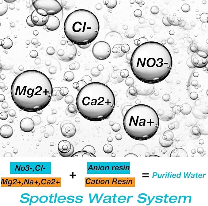 H&G lifestyles 4.5 x 20 Deionization Filter,Water Deionizer for Car Washing, Spotless System DI Water Mixed Bed Resin Refill Replacement 0 TDS Deionized Water Filter 500 Gallons