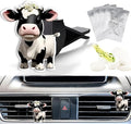 Cute Car Air Freshener Clips Cow Car Vent Clip Cow Cars Scents Cologne Air Conditioner Clip Auto Vent Interior Decoration Cars Accessories Cows Loves Gifts for Men Women