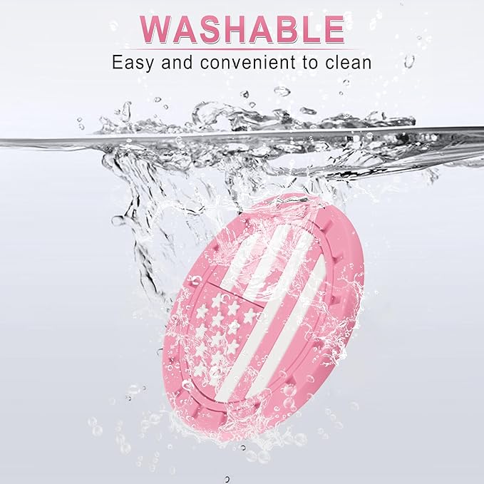 JUSTTOP Car Cup Holder Coaster,American Flag Non-Slip Insert Car Cup Coaster,Car Accessories Interior for Women and Man,4 Pack Pink