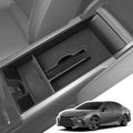 Armrest Center Console Organizer for 2025 2026 Toyota Camry(LE/SE/XLE/XSE) with Removable Rubber Mat, 2025 2026 Toyota Camry Accessories-Black