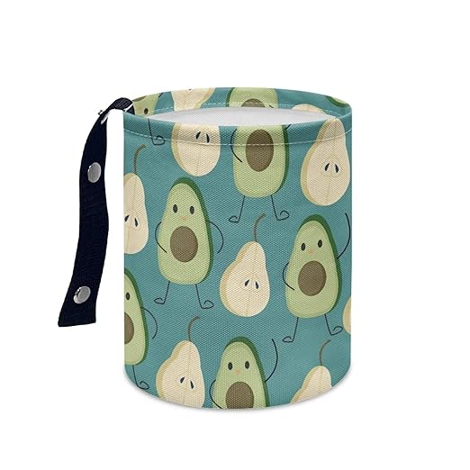 Trash Bag, Car Garbage Can Hanging Back Seat Organizer Trash Can Bin for Vehicle, Travelling, Camping - Cartiib Avocado