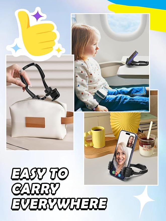 Valentines Day Gifts for Kids Teens Boys Him Men Ideas: Thumbs Up Lazy Phone Stand Cell Phone Holder Gifts for Girls Teenage Daughter Son Her Women Wife Adults Funny Cool Gadgets Stocking Stuffers