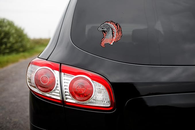 Elektroplate Officially Licensed House of The Dragon Targaryen Flame Dragon Dynamic Decal 4.0" x 3.7" | Premium All Weather for Car, Water Bottle, Laptop, Cooler, Toolbox, Phone | Made in The USA