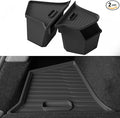 2025 2026 Model Y Juniper Rear Trunk Storage Bins with Lids 2PCS Rear Trunk Storage Box for Refresh Model Y TPE Waterproof Trunk Organizer for Model Y Juniper Interior Accessories