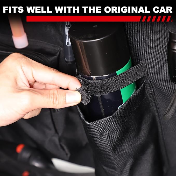 for Hummer EV Accessories Trunk Organizer Backseat Hanging Storage Multifunctional Large Foldable Cargo Seat Back Bag for Hummer EV SUV 2024 2025 2026 with 11 Pockets&Adjustable Straps