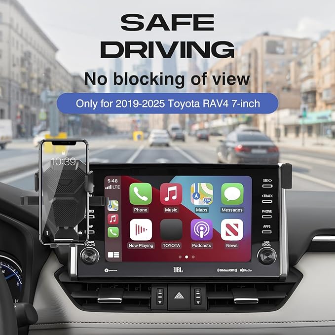 Car Phone Holder for 2019-2025 Toyota RAV4 Accessories,Adjustable GPS RAV4 Phone Mount for 7/8-inch Screen,Hands-Free Ultra Stable RAV4 Air Vent Phone Stand