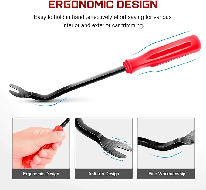 Nilight 480pcs Car Retainer Clips & Fastener Remover with 12 Most Popular Sizes Auto Push Pin Rivets Set -Door Trim Panel Clips for Toyota GM Ford Honda Acura Chrysler