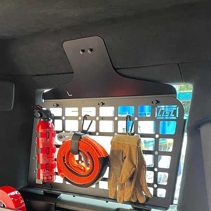 HIGH FLYING 2019-2024 for Mercedes-Benz G-Class G500 G63 G350 Rear Window Molle Panels System Interior Luggage Modular Storage Carrier Cargo Rack Trunk Organizer (Side Panels)