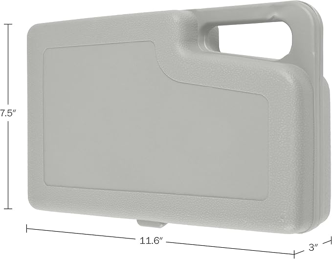 Roadside Emergency Car Kit - 30-Piece Road Trip Essentials Tool Set with Jumper Cables and Carrying Case for Car, Truck, or RV by Stalwart (Gray/Red)