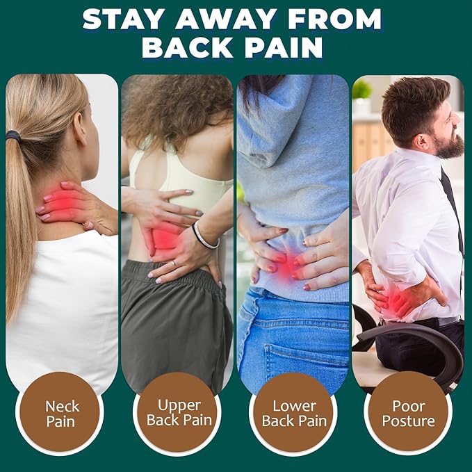 QUTOOL Lumbar Support Pillow with DIY Gift Box - Birthdays Gifts for Women Men, Ergonomic Back Support with Breathable 3D Mesh Cover, Suited for Office Chairs, Gaming Chairs, Car, Home Use (Black)