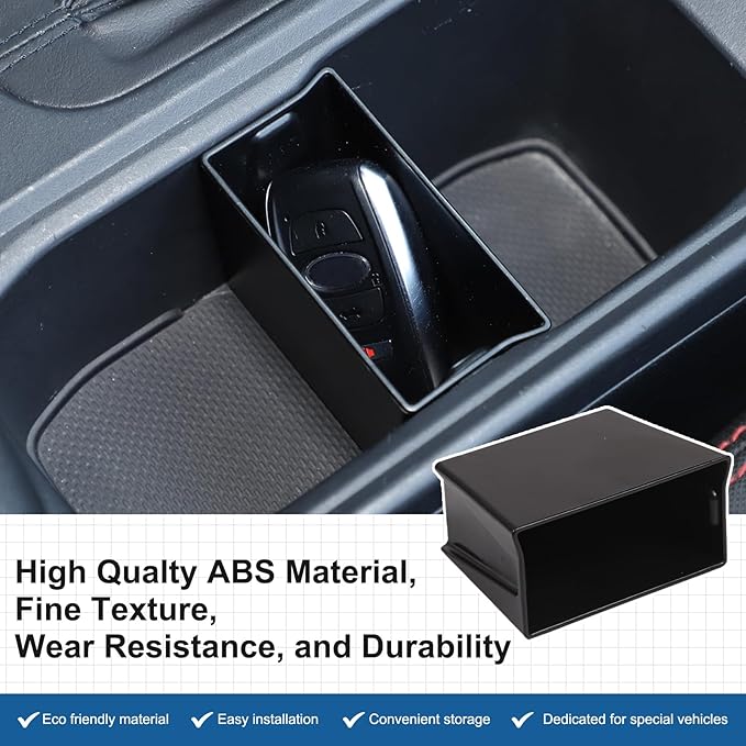 Center Console Cup Holder Insert Divider Storage Box Compatible with Subaru WRX 2022 2023 2024 Leakproof ABS Center Console Cup Holder Insert with Organizer Box