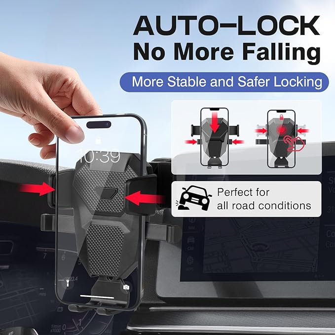 Car Phone Holder for 2021 2022 2023 BMW 5 Series Accessories,Adjustable GPS 5 Series Phone Mount ONLY for 12.3-inch Screen,Hands-Free Ultra Stable Phone Stand for All Phones