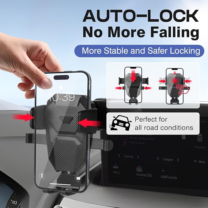 Car Phone Holder for 2019-2025 Acura RDX Accessories,Adjustable GPS Acura RDX Phone Mount for 10.2-inch Screen,Hands-Free Ultra Stable Air Vent Phone Stand