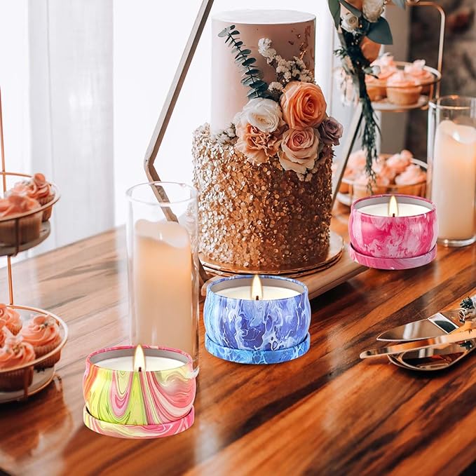 Scented Candles Gifts Set 24 Pack Soy Wax Travel Tin Jar Candles for Home 2.5 OZ jar Candles for Mom for Christmas, Birthday, Thanksgiving, Mother's Day