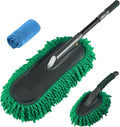FLORICH Microfiber Car Duster Kit, Large Extendable Car Duster Exterior Scratch Free, Car Cleaning Brush Car Interior Detailing Kit, Car Cleaning Supplies for Cars RV Truck