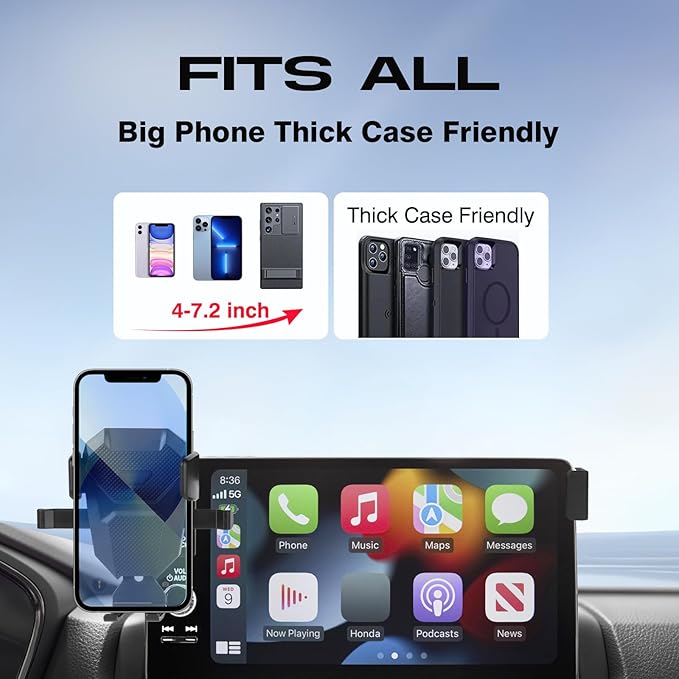 Car Phone Holder for 2023-2025 2026 Honda CR-V Accessories,Adjustable GPS CR-V Phone Mount for 7/9-inch Screen,Hands-Free Ultra Stable CRV Air Vent Phone Stand