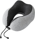 Travel Neck Pillow | Memory Foam Neck Pillow, New Portable U-Shaped Pillow with Neck Support, Breathable & Washable Cover, Compact for Plane, Office, Bus, Train, Sofa, Nap–Includes Storage Bag