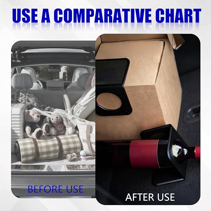 Trunk Organizer Blocks for Cars and SUVs, Anti-Slip Adjustable Cargo Dividers with Dual Grip Pads, Trunk Stabilizers for Carpeted and Plastic Trunks,Set of 2 Multi-Purpose Fixing Tool