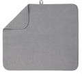Bellemain XXL Dish Mat Microfiber Dish Drying Mat, Super absorbent (Grey, 16" x 18")