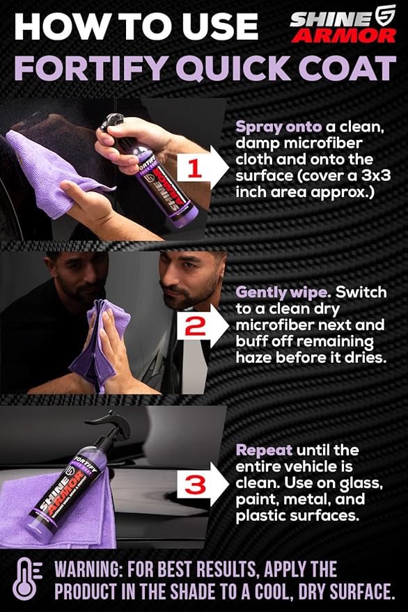 SHINE ARMOR Car Care Bundle, Ceramic Coating and Interior Cleaner