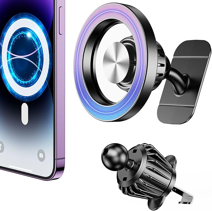 for Magsafe Car Mount Vent【20 Strong Magnets】for iPhone Magnetic Car Mount【360°】Cell Phone Mount for Car【Hands Free】Air Vent Phone Holders for Your Car for iPhone 17 Pro Max 16 15 14 13 12 Air Plus