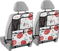 Red Apples 2 Pack Backseat Car Organizer with Storage Pockets Seat Back Organizers for Kids Kick Mats Backseat Protector Automotive