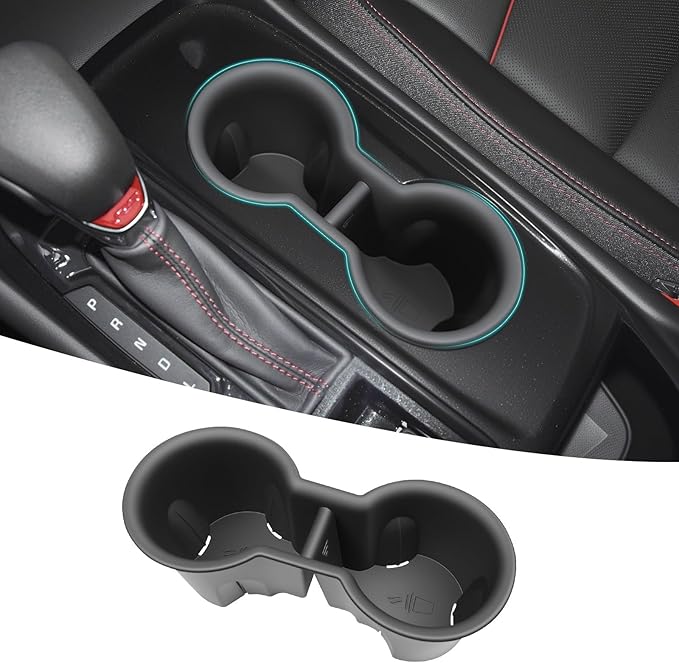 Cup Holder Organizer Compatible with 2018-2024 Chevy Equinox Accessories, Noise-Free Water & Dust Proof TPE Insert Console Drink Holder Protector for 2018-2024 Chevrolet Equinox Accessories