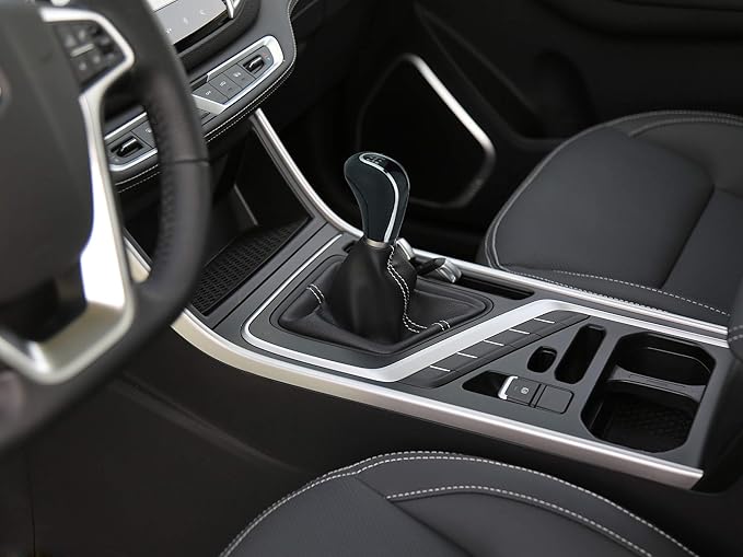 Abfer 5 Speed Shifter Knob Car Weighted Stick Gear Shift Knobs Fit Most Manual Automatic Vehicle (Black)